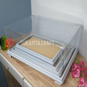 box seserahan pernikahan fiber 1 set isi 4 pcs kotak hantaran
