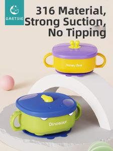 Baetsie | Baby Designed Stainless Steel Suction Bowl