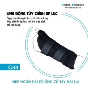 Nẹp ngón cái có ống cổ tay Dài United Medicare (G08)