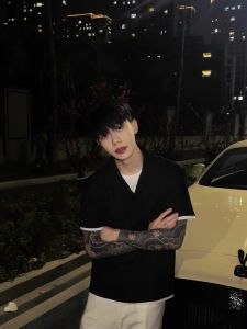 Áo Thun Polo Giả Hai Mảnh American Fit Short Sleeve CleanFit Heavyweight Áo Thun Nam Mùa Hè Thường Ngày Không Cần Ủi