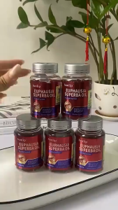 EUPHAUSIA SUPERBA Shrimp Oil Capsules – Omega 3 Sumusuporta sa Cardiovascular Mabagal na Pagtanda