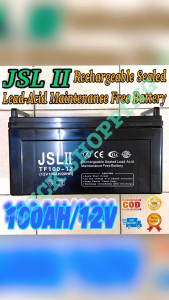 JSL II Brand 100Ah TF100-12 12V 100Ah/20HR For UPS/Solar/ Toycar Valve Rechargeable Sealed Lead-Acid Battery