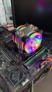 4 Heat Pipes CPU Air Cooler X99 3Pin/4Pin PWM RGB Cooling Fan For Intel LGA 775 1366 1151 1155 1200 1700 2011 AMD AM3 AM4 AM5
