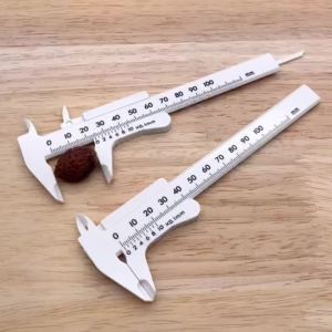0-100mm Plastic Caliper Single Scale  Wenwan Mini Handle Playing Measuring Student Caliper