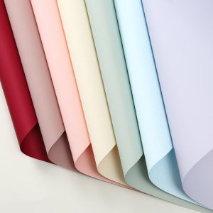 Pure Color Macaron Korean Style Floral Gift Wrapping Paper Bouquet Packaging Paper Flower Art Supplies Cardboard Material