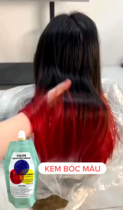 Kem bóc màu tóc B4Bóc màu đen/đỏ/xanh đenbóc tất cả màu 450ML
