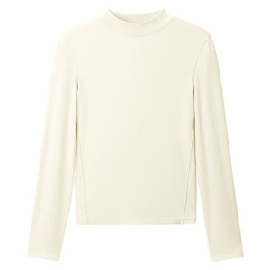 Beneunder | Semi-High Collar Warm Fitting Base Layer T-shirt Long Sleeve