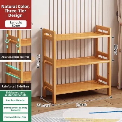 YONGJUE | Multi-functional Layered Bamboo Shelf