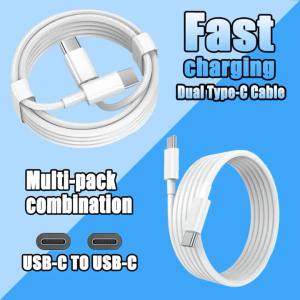 Cáp Sạc Nhanh Siêu Tốc 60W Dual USB-C To Type C (1-3 Chiếc) Cho iPhone 17 Samsung Huawei - Dây Truyền Dữ Liệu Sạc Nhanh 1m/1.5m/2m
