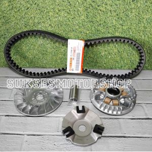 paketan vanbelt vbelt panbel + rumah roller set + kipas rumah roler yamaha mio lama sporty smile nouvo mio soul karbu fino karbu