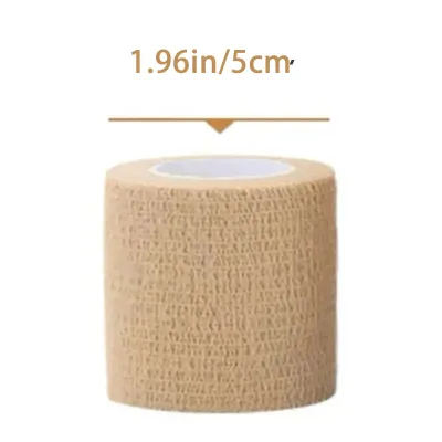 10 Rolls Medical Adhesive Bandage Elastic Sports Self Adhesive Tape Beige Wrap Finger Tape For Wrist Ankle First Aid Breathable