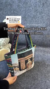 GLOSIRAN TAS MAKKAH MADINAH KECIL  DAN GAJAH THAILAND / OLEH OLEH HAJI UMRAH / TAS MEKKAH MADINA KANVAS PREMIUM TFW 0066