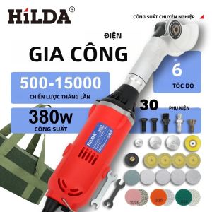 Máy Mài Góc Điện Gốm HILDA 90 Độ 6 Tốc Độ Dùng Để Đánh Bóng Cắt Làm Sạch Mạch Ghép
