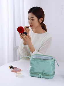 【SG seller】Xmas gift Multifunction Waterproof Cosmetic Bag Travel Makeup Bag Makeup Organizer Cosmetic Pouch Toiletries Organizer