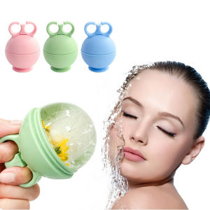 Ice Face Roller ซิลิโคน Cube นวดความงาม lce แม่พิมพ์สําหรับ Eye Puffiness lce facial Roller รูขุมขนหดตัวพร้อมที่จับ