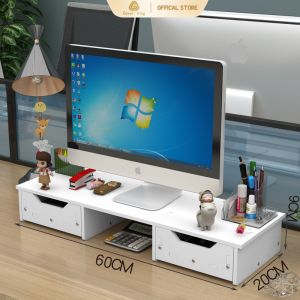Great-King Office desktop storage box rack Desktop computer monitor screen Base
