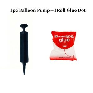 1/3/5PC Balloon Pump Balloon Glue Dot Portable Hand Push Balloons Inflator Accessories Wedding Birthday Party Celebration Tools