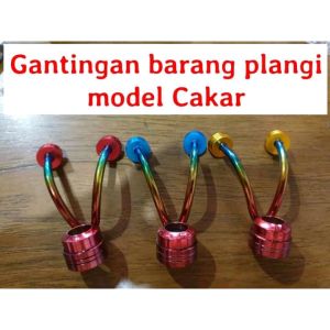 Gantungan Barang Motor Model Y Variasi Motor Metic Bebek Universal Warna Pelangi