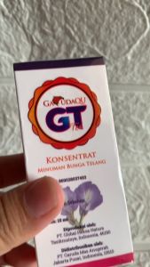 GarudaQu Tea Minuman Herbal Teh Biru Tetes GT Bunga Telang Aman BPOM