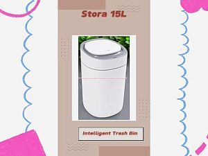 Stora 15L Intelligent Trash Bin: Tempat Sampah Sensor Slim Langsing & Tahan Air