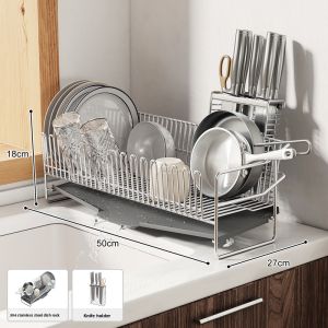 NIGESI | 304 Stainless Steel Narrow Dish Rack