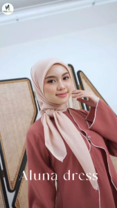 GAMIS NEW STEP ALUNA DRESS KEKINIAN TERBRAU DAILY KASUAL KONDANGAN KULIAN TERMURAHHH