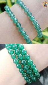 Collection Grade Sparkling Green / Green Strawberry Quartz Bracelet