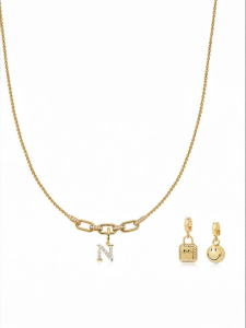 Luxury Simple Thin Gold Plated S925 Silver Zircon Necklace