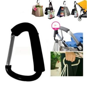 1 PC Hook Carabiner ตะขอช้อปปิ้งฟองน้ําความปลอดภัย Carabiner กลางแจ้ง Camping Hiking ตะขอขนาดใหญ่ 135 มม.* 8 มม