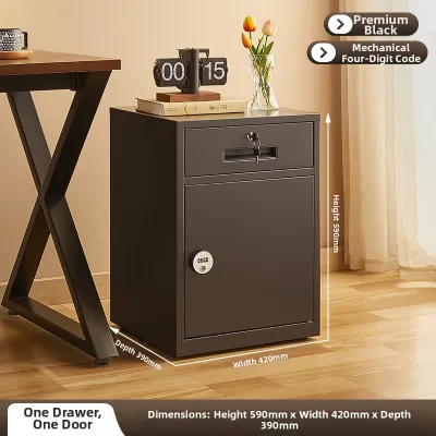 Password Protected Lockable Drawer Cabinet with Privacy Features and Mobility