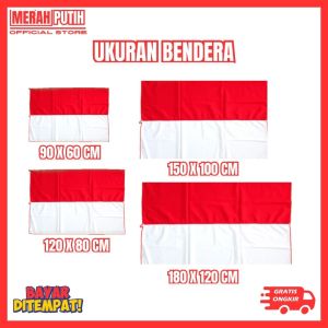Merah Putih Store - COD Bendera Indonesia Merah Putih Kain Tebal Ukuran 120 x 80 150 x 100 Jumbo