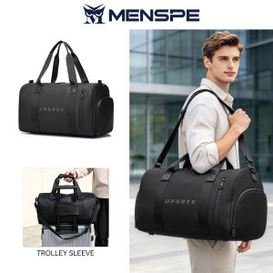 MENSPE Mens Travel Bag Sports Bag Fashion Luggage Bag Waterproof Fitness Bag Handbag Outdoor Sling Bag Gym Fashion Men Women Dry Wet Separation Portable Travel Yoga Swimming Bag