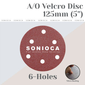 [Stock Available] *6-holes* 5" Aluminum Oxide Velcro Sanding Discs / 5 Inch Aluminum Oxide Velcro Disc (125mm) 6 holes
