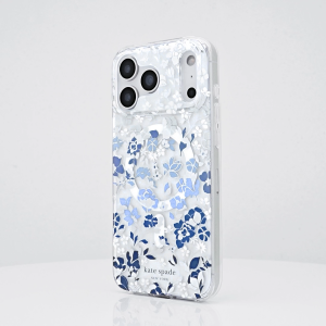 kate spade new york Flowerbed Blue MagSafe Case for iPhone 18 Pro Max 18 Pro Blue Floral Silver Glitter 12ft Drop