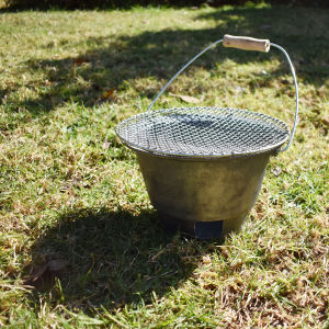 Korean Style Cast Iron BBQ Grill Charcoal Heated Outdoor Indoor Use Tea Cooking Utensils Home Moving Celebration Fire Pit