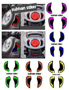 stiker lampu sen scoopy 2021-2022 (satu set depan blakang)