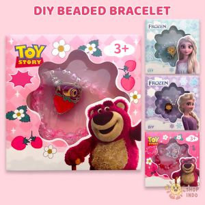 TAIYO Aksesoris Anak DIY Beaded Bracelet Gelang Manik Kristal Korea Karakter Jewelry Bead Wanita Woman