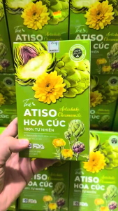 Trà Atiso Hoa Cúc Giải Độc Gan Lợi Tiểu Thanh Lọc Cơ Thể Ngủ Ngon Hộp 30 Túi Lọc.