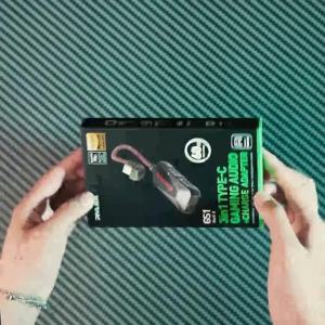 Type-C Game Converter Phone Sound Card 3 in 1 Mobile Phone Game Sound Card with Charger Adapter USB-C Type-C to 3.5mm Charge