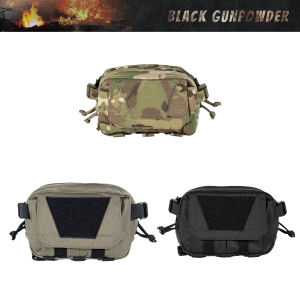 Black Gunpowder Continuous Increment Vest Bag Large Five Leaf Multi-Functional Sports Outdoor Accessories Travel Gear