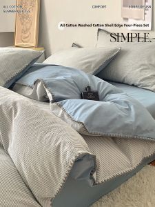 SHAYA | Cotton Washed Bedding Set Machine Washable