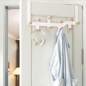 ตู้เสื้อผ้าติดประตูแบบไม่ต้องเจาะ รACK จัดระเบียบสินค้าในบ้าน ที่แขวนเสื้อผ้า ที่แขวนเสื้อผ้า 7 ช่อง รุ่น 5415533