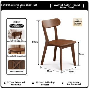 XIANGNANSONG | Walnut Wood Modern Dining Chair
