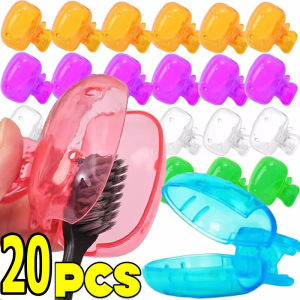 10/20pcs Toothbrush Protective Cover / Toothbrush Head Cover Clips / Protective Cover Plastic Clip / Travel Camping Home Bathroom Accessories