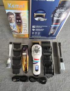 ปัตตาเลี่ยนWL699+KM1742 ไร้สาย ชุดครบเซ็ตตัดผม+กันขอบ+แกะลาย มีหน้าจอแสดงแบต #แบตเตอเลี่ยนไร้สาย #ปัตตาเลี่ยนไร้สาย #kemei
