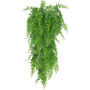 80cm Artificial Persian Fern Leaves Vines Home Decor Hanging Plant Plastic Leaf Grass Wedding Party Decoration