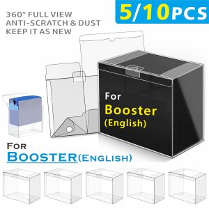 5/10PCS Booster Box Case 0.45mm Thick Clear Storage For Booster Box Case Display Protectors Compatible with English Booster Box