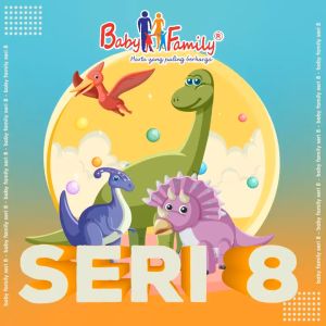 Bantal Guling Set Baby Family Seri 8 BFP8101 Katun Lembut Motif Lucu Bentuk Awan Biru Coklat