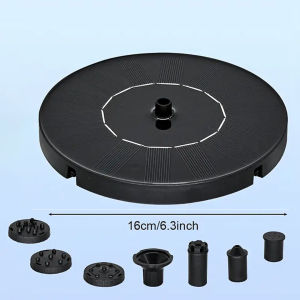 Solar-Powered Automatic Fountain with 6 Nozzlefor Blue Bird Bath for GardensFish Tanks & Outdoor Use–for Continuous Water Flow