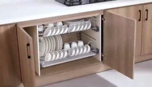 2Pcs Pull out Basket Tray Organizer 304 Thicken for Kitchen Cabinet 2 Layers Complete Set Pull out